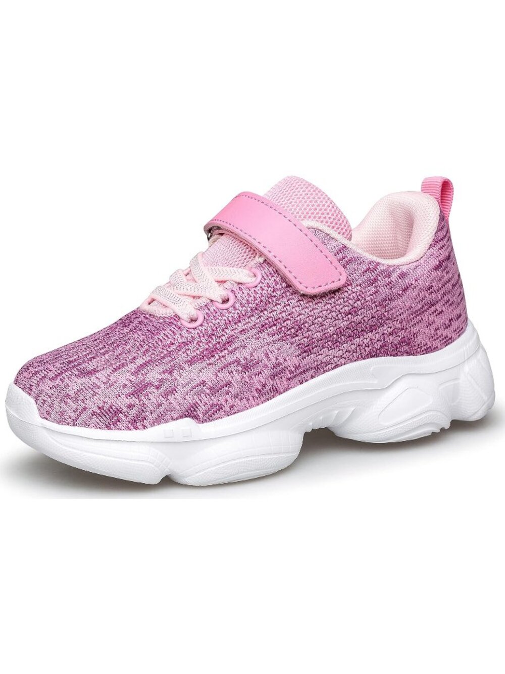 Kids Multi Pink Mesh Shoes Toddler Boys Girls Running Sports Strap Sneakers